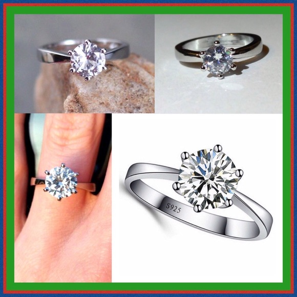 Sublime 1ct White Sapphire Classic Solitaire Ring - Picture 2 of 8